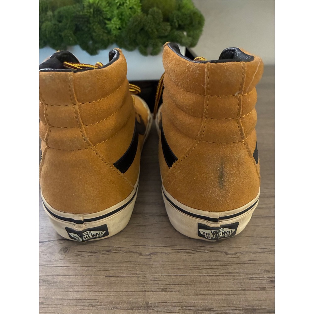 Vans Sk8-Hi Pro - Wheat / Mustard Suede & Black - men 5.5 women 7 - Picture 3 of 5